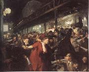 John sloan Election at night oil painting on canvas